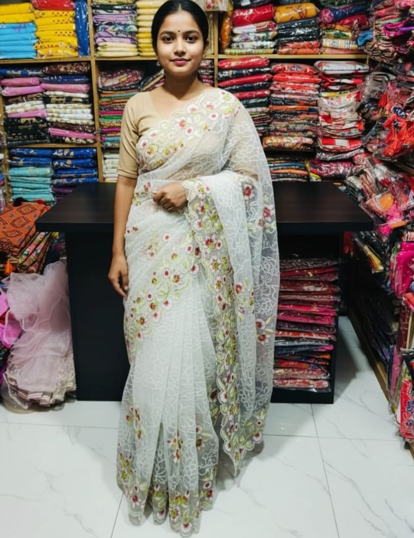 ক্লাসিক অরগাঞ্জা শাড়ি